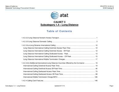 State of California Statewide Technology Procurement Division IFB STPD[removed]A SOW Catalog B