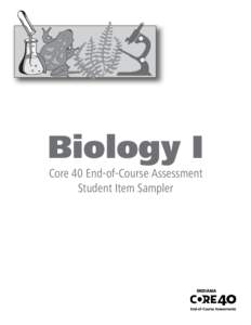 Biology I Student Item Samplerqxp
