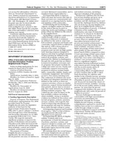 Office of Innovation and Improvement; Overview Information; Promise Neighborhoods Program; Notice inviting applications for new awards for fiscal year (FY) 2010; CFDA Number 84.215P. [OII] (PDF)