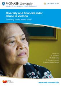 Diversity and financial elder abuse in Victoria Protecting Elders’ Assets Study February 2011