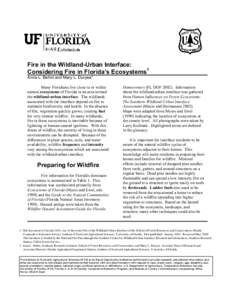 Firefighting / Wildland fire suppression / Occupational safety and health / Ecological succession / Fire / Fire ecology / South Florida rocklands / Hammock / Tropical hardwood hammock / Wildfires / Systems ecology / Environment