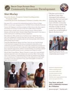 Peace Corps Success Story, Miiri Morley - Peace Corps