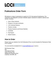 Microsoft Word - Publications Order Form.doc