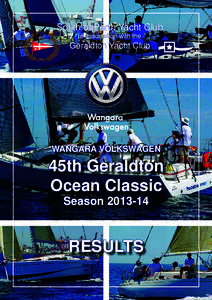 South of Perth Yacht Club in association with the Geraldton Yacht Club  WANGARA VOLKSWAGEN