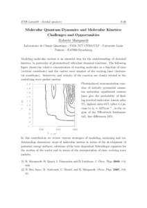 ETH-Latsis08 - Invited speakers  S-18 Molecular Quantum Dynamics and Molecular Kinetics: Challenges and Opportunities