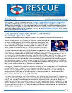 RESCUE Newsletter - March/April 2010 Issue