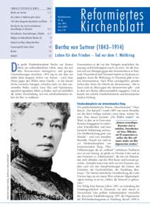 INHALTSVERZEICHNIS  Seite Bertha von Suttner