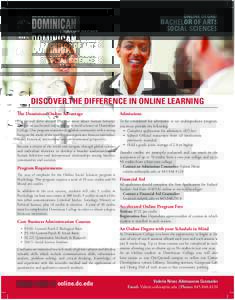 ONLINE DEGREE  BACHELOR OF ARTS SOCIAL SCIENCES  DISCOVER THE DIFFERENCE IN ONLINE LEARNING