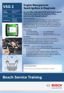 VSG 2 Course category: Vehicle Systems Electronic