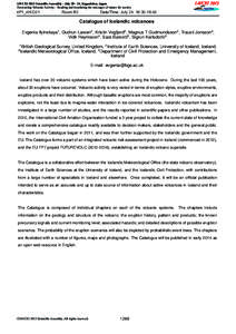 IAVCEI 2013 Scientific Assembly - July, Kagoshima, Japan Forecasting Volcanic Activity - Reading and translating the messages of nature for society 4P1_4H-O21  Room B2