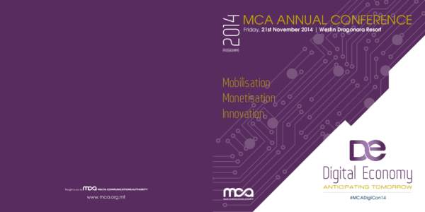 83473 SP MCA - Digital Economy conference prog.40cm folded.
