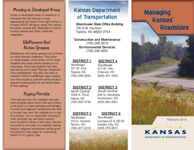 Kansas Department of Transportation / Transportation in Kansas