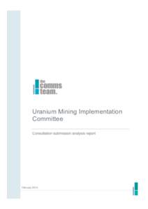 Recommencement of uranium mining in Queensland