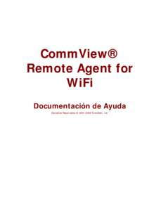 CommView Remote Agent for WiFi  Manual