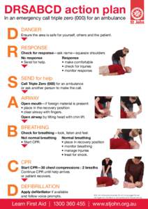 Emergency medicine / ABC / Cardiopulmonary resuscitation / Basic life support / Recovery position / Defibrillation / Ambulance / Medicine / First aid / Emergency medical services