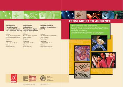 FROM ARTIST TO AUDIENCE International Federation of Reproduction Rights Organisations (IFRRO)