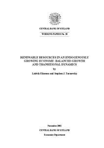 Marxist theory / Economic theories / Steady state economy / Non-renewable resource / Resource / Reproduction / Capital accumulation / Balanced-growth equilibrium / Dutch disease / Economics / Economic growth / Macroeconomics