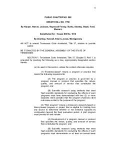 1  PUBLIC CHAPTER NO. 585 SENATE BILL NO[removed]By Harper, Herron, Jackson, Raymond Finney, Burks, Stanley, Black, Ford, Marrero