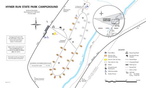 Hyner Frun State Park Campground Map Brochure