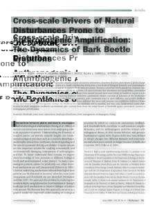 Cross-scale drivers of natural disturbances prone to anthropogenic amplification: Dynamics of biome-wide bark beetle eruptions