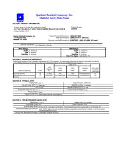 MSDS Document for N/C NO CHARGE