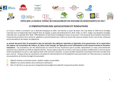 DP_ 19 propositions sur la biodiversité par les associations de protection de la nature