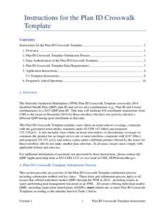 Plan ID Crosswalk Template Instructions - Version 1