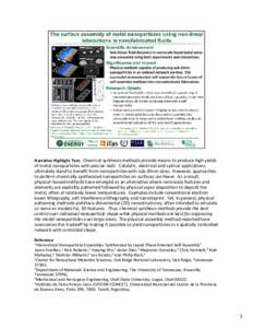 Nanoparticle / Ultraviolet radiation / Oak Ridge National Laboratory / Center for Nanophase Materials Sciences / Tennessee / United States Department of Energy National Laboratories / Physics / Nanomaterials / Nanotechnology / Materials science