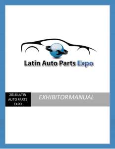 Microsoft Word - Latin Auto Parts Expo EXHIBITOR MANUALdocx
