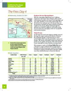 California Fire Siege October 24, 2007 The Fires: Day 4 Wednesday, October 24, 2007 Total acreage