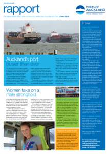 rapport Advertisement The latest information and community news from Auckland’s Port JuneIn brief