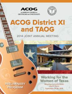 2014 JOINT ANNUAL MEETING  PRELIMINARY PROGRAM  Working for the