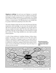 The Teaching/Learning Process  are involved: speaking and hearing as well as seeing.In the next section, note that the K-W-L strategy is another take on “think alouds,” with the added sensory channel of touch, since 