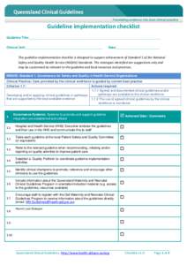 Medical informatics / Medical guideline / Medical literature / Patient safety / Guideline / National Guideline Clearinghouse / Medicine / Health / Medical terms