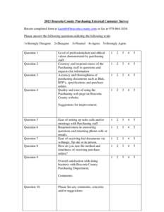 Microsoft Word - External Customer Survey.doc