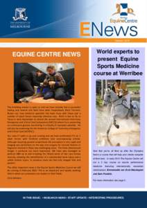 October[removed]EQUINE CENTRE NEWS World experts to present Equine