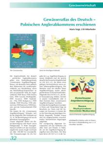 Gewässerwirtschaft  Gewässeratlas des Deutsch – Polnischen Anglerabkommens erschienen Mario Voigt, LAV-Mitarbeiter