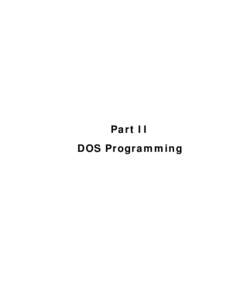 A to Z of C :: 14. DOS Secrets