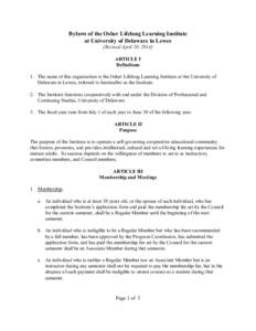 Heights Community Council / Government / General Council of the University of St Andrews / Parliamentary procedure / Quorum / Article One of the United States Constitution