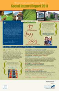 VERMONT COMMUNITY LOAN FUND  Social Impact Report 2011 V