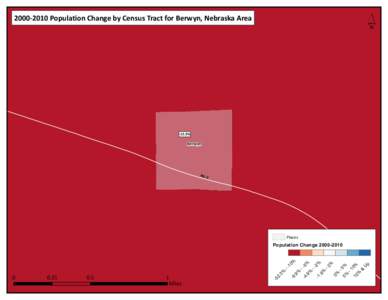 ´  [removed]Population Change by Census Tract for Berwyn, Nebraska Area -12.3%