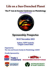 AOCP 2013 Sponsorship Prospectus