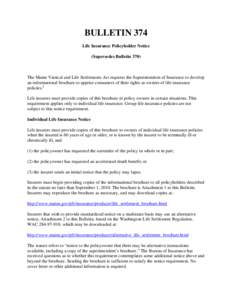 Investment / Types of insurance / Institutional investors / Life insurance / Economics / Viatical settlement / Rescission / Risk purchasing group / Slave insurance in the United States / Insurance / Financial economics / Financial institutions