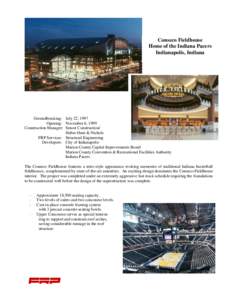 Microsoft Word - Conseco Fieldhouse
