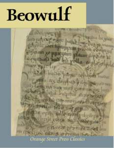 Beowulf  Translated by Gummere Orange Street Press Classics