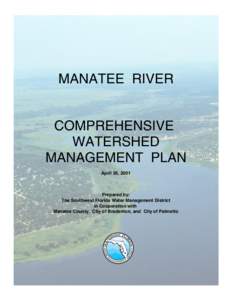 MANATEE RIVER  COMPREHENSIVE WATERSHED MANAGEMENT PLAN April 26, 2001