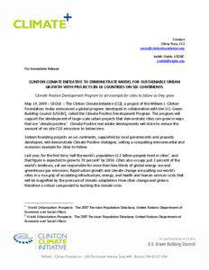 Microsoft Word - Climate+ FINAL Press Release 5-15.doc