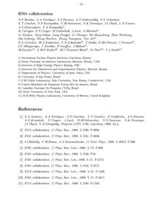 |51|  E761 collaboration N.F.Bondar, A.A.Vorobyov, A.S.Denisov, A.V.Dobrovolsky, V.L.Golovtsov, V.T.Grachev, N.P.Kuropatkin, V.M.Samsonov, N.K.Terentyev, I.I.Tkach, L.N.Uvarov,