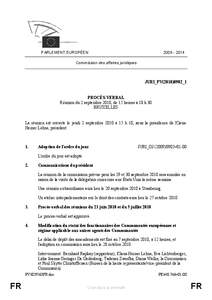 [removed]PARLEMENT EUROPÉEN Commission des affaires juridiques  JURI_PV(2010)0902_1