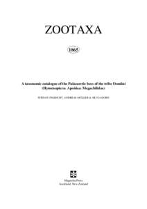 Science / Zoology / Taxonomy / Apoidea / Pollinators / Biological classification / Synonym / Magnolia / Author citation / Biology / Zoological nomenclature / Botanical nomenclature